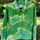 Bleached green denim jacket.  Size XL.