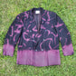 Cranberry and gray unisex bleached suit jacket.  Unisex. XL.