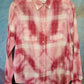 Oh-so-soft pink and raspberry shirt.   Size XS