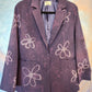 Flower power purple jacket.  Size M.