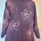 Flower power purple jacket.  Size M.