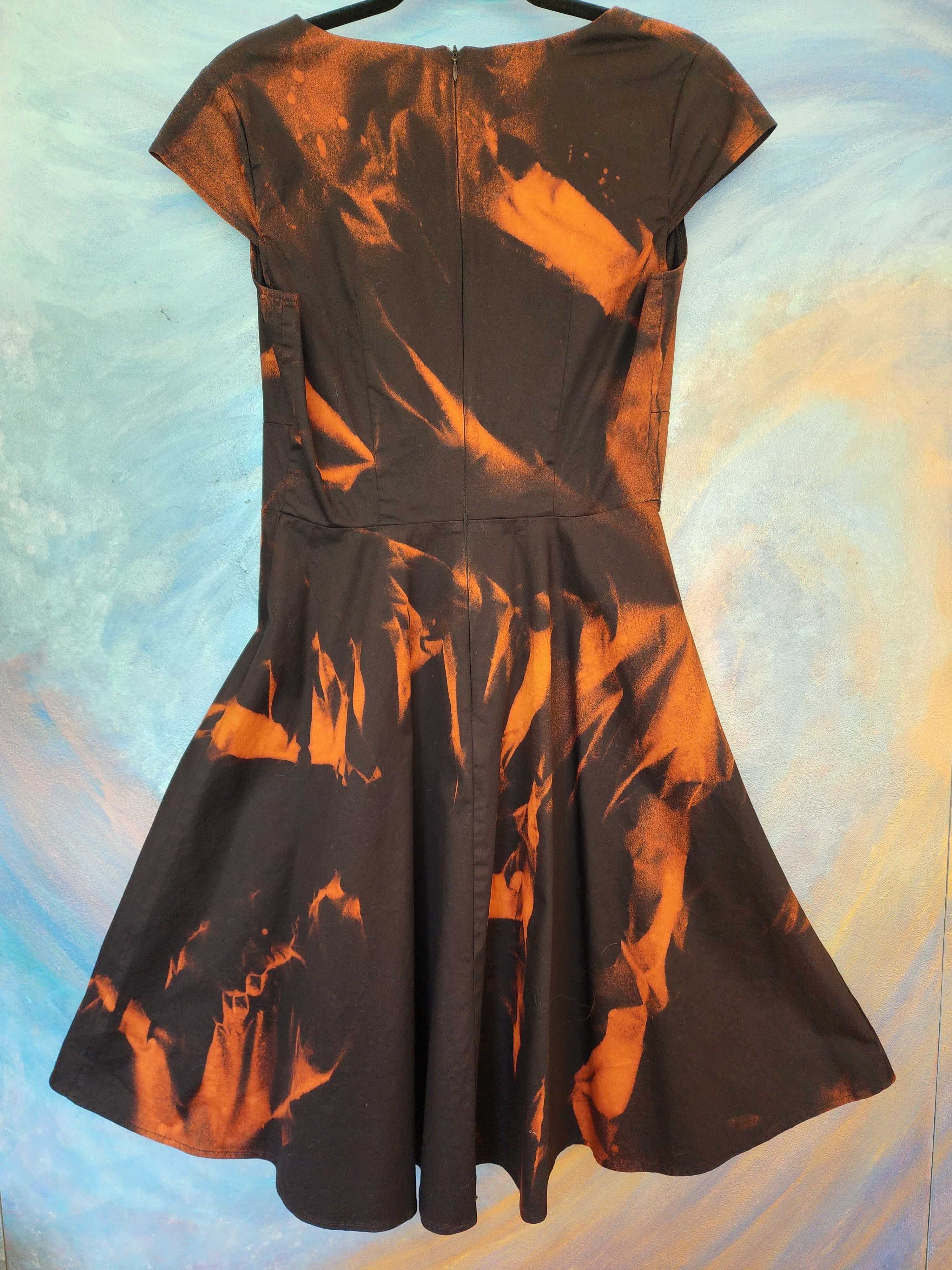 Black and outlet copper dress