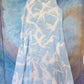 Light blue sleeveless dress with bleaching.  Size M.