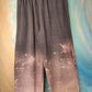 Gray pant with pink bleaching.  Size XS.