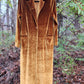 Gold velvet duster with tree.  Size M/L