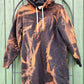 Black and copper bleached hoodie dress.  Size S.